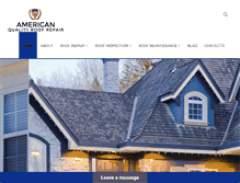 Tablet Screenshot of americanqualityroofing.com